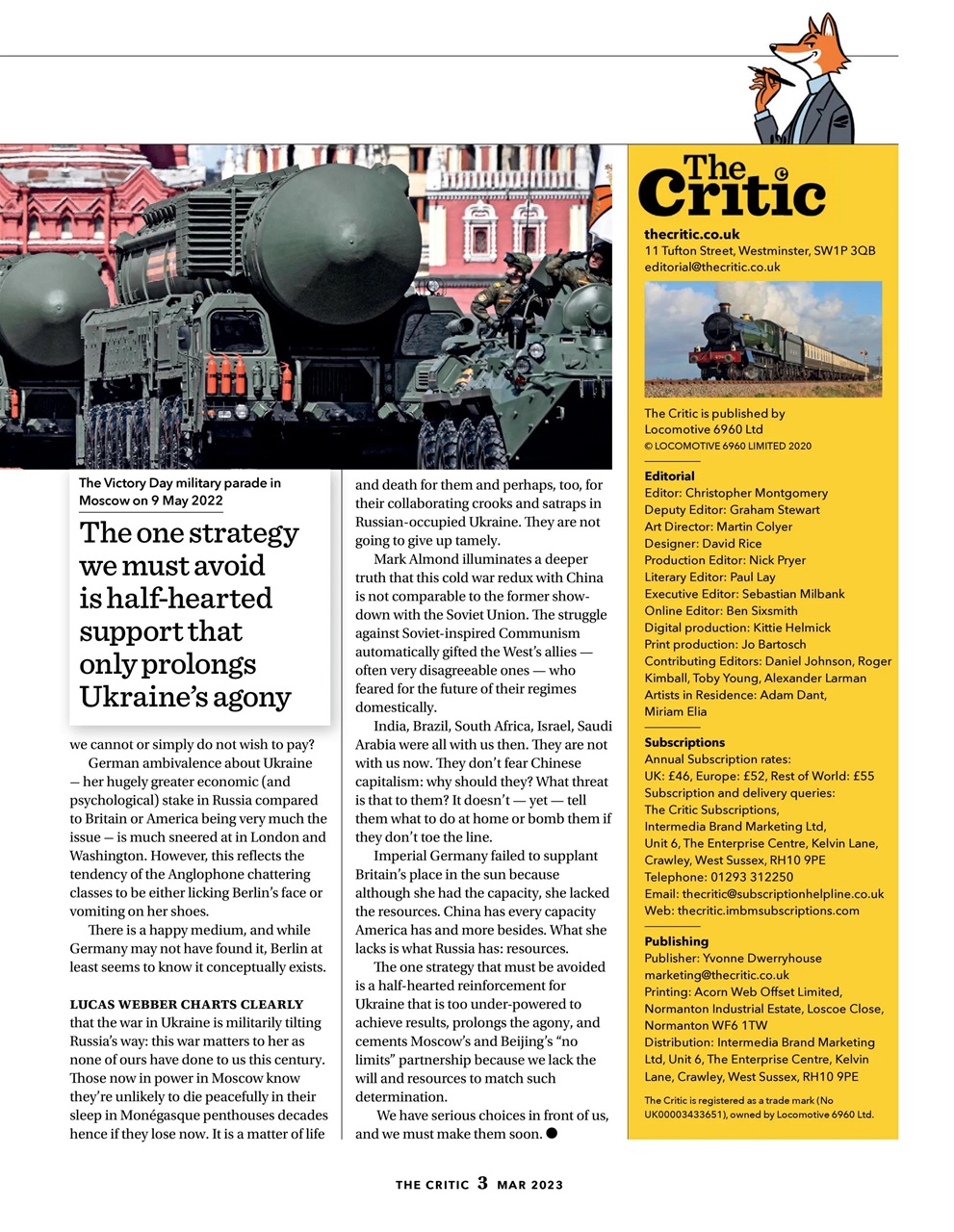 The Critic Preview Pages