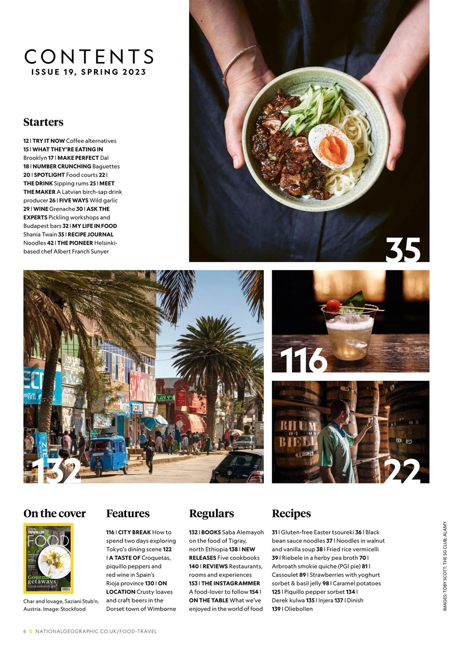 National Geographic Traveller Food Preview Pages