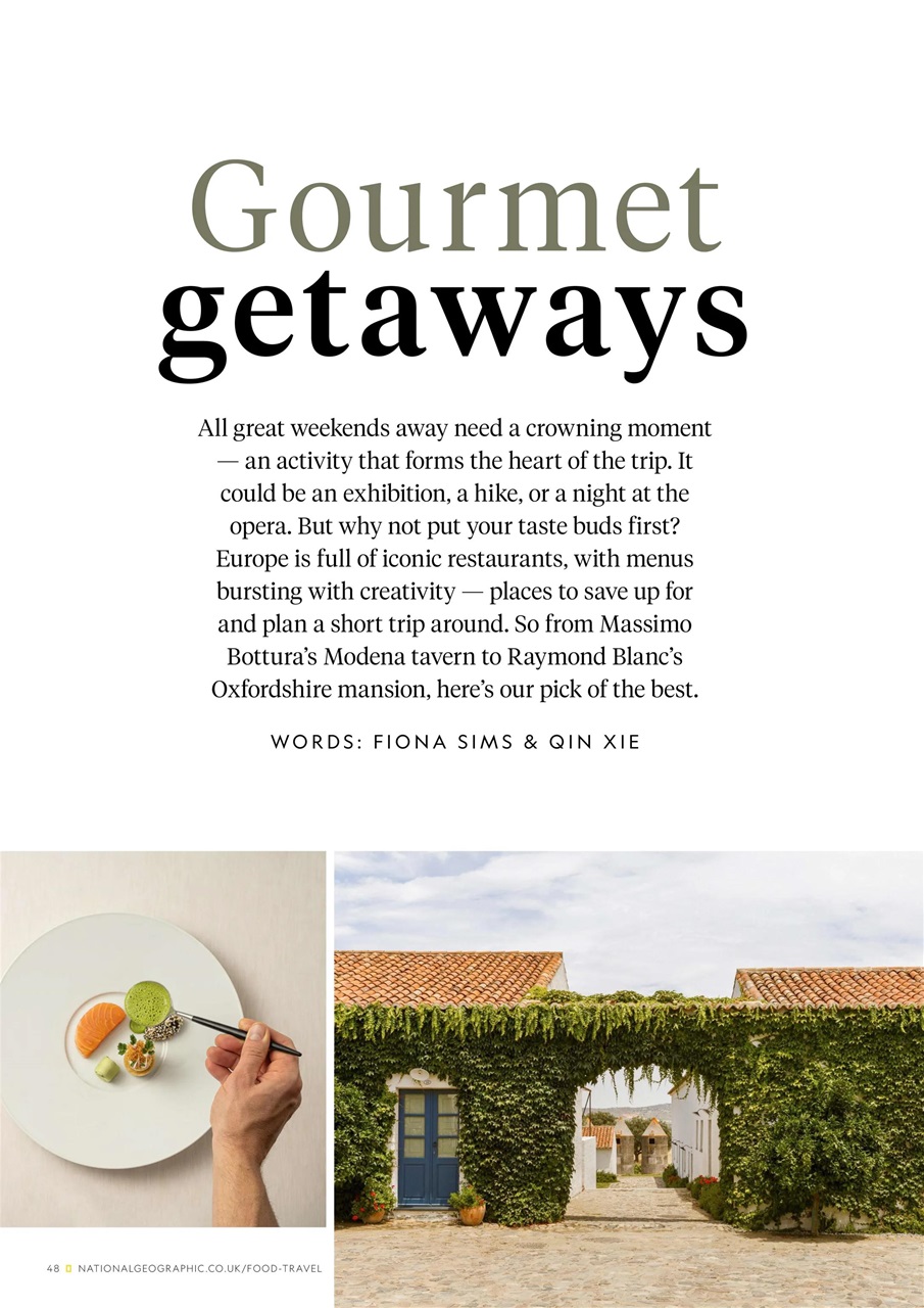 National Geographic Traveller Food Preview Pages