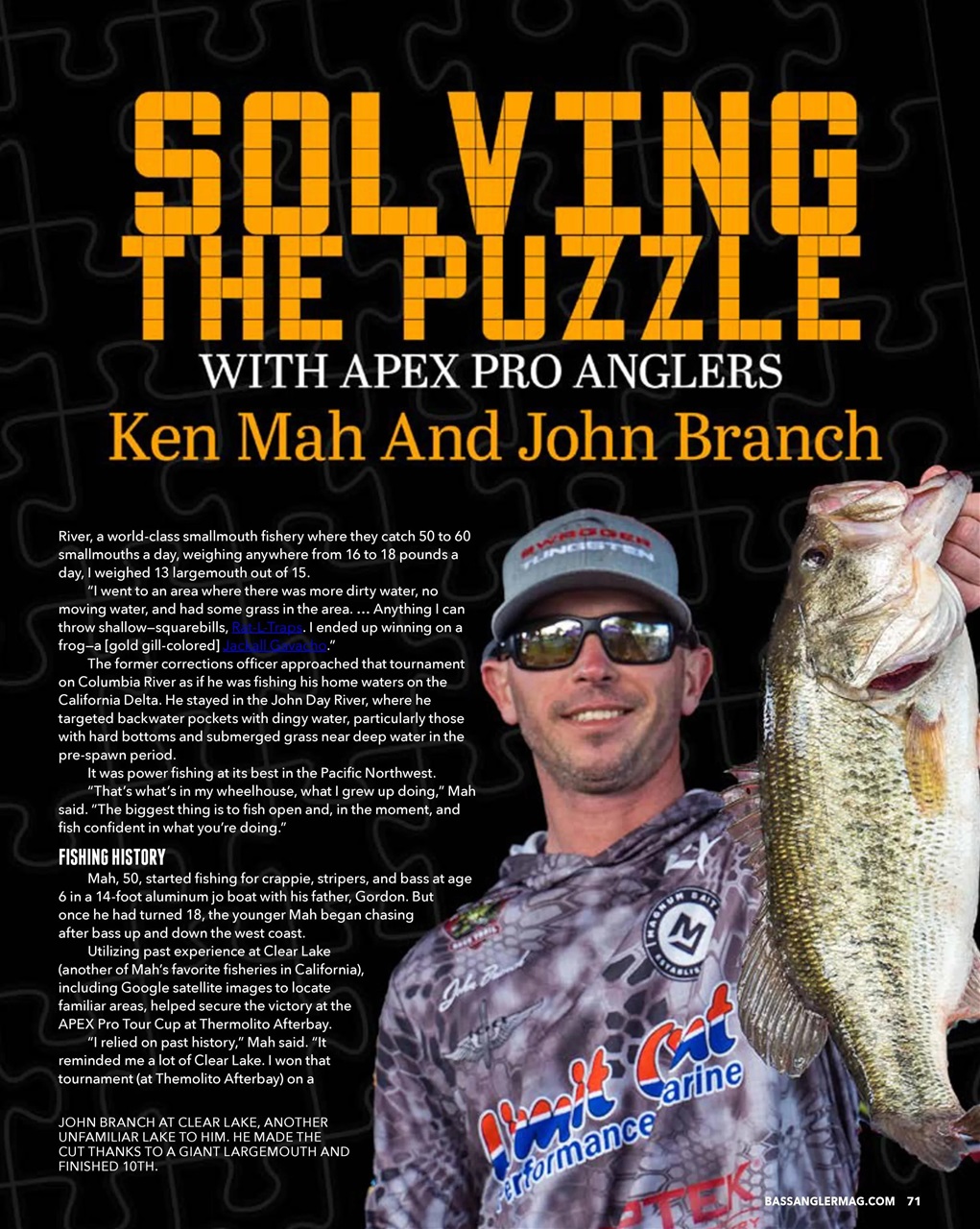 BASS ANGLER MAGAZINE Preview Pages