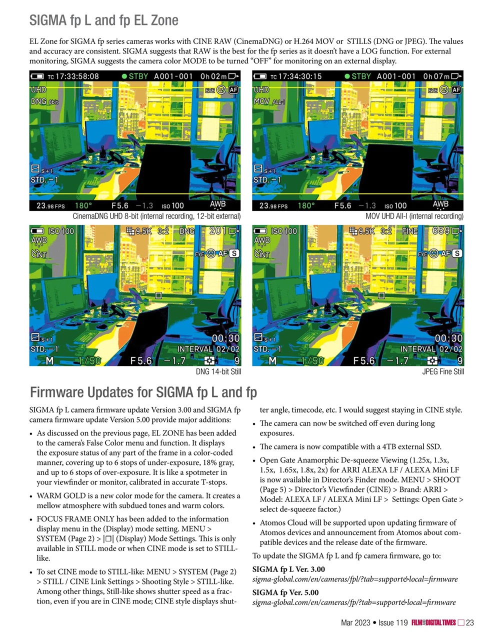 Film and Digital Times Preview Pages