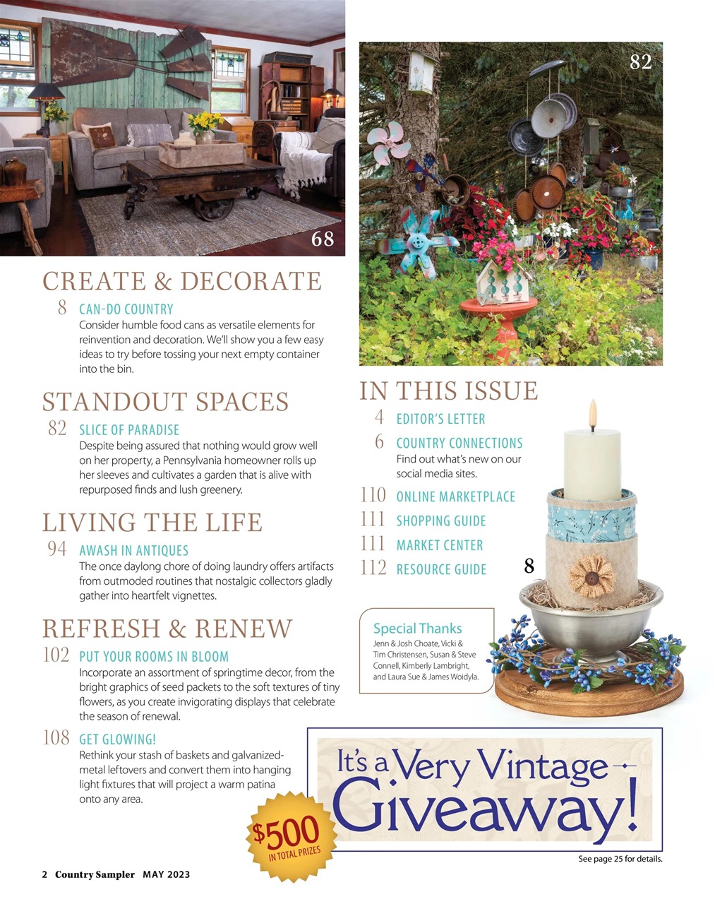 Country Sampler Preview Pages