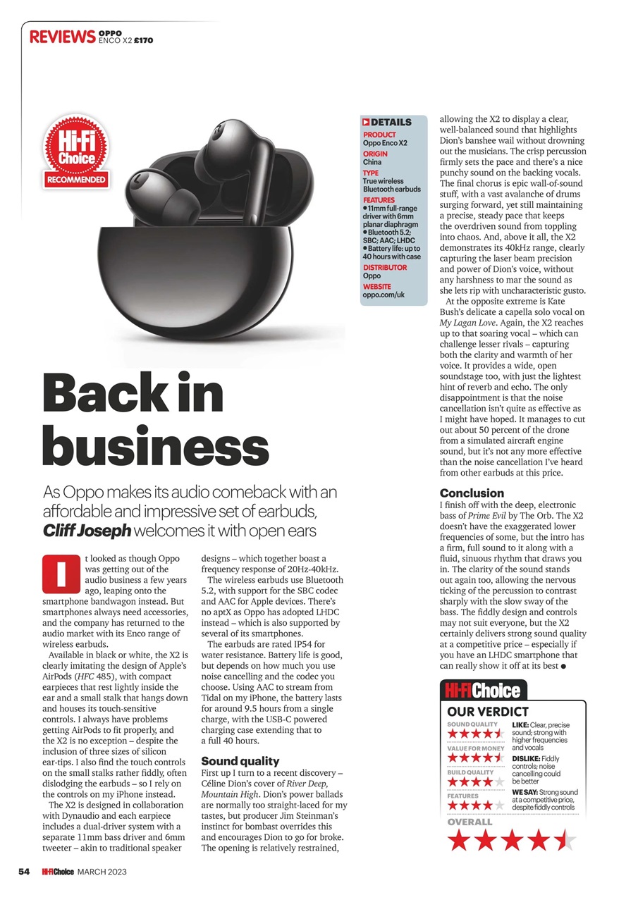 Hi-Fi Choice Preview Pages