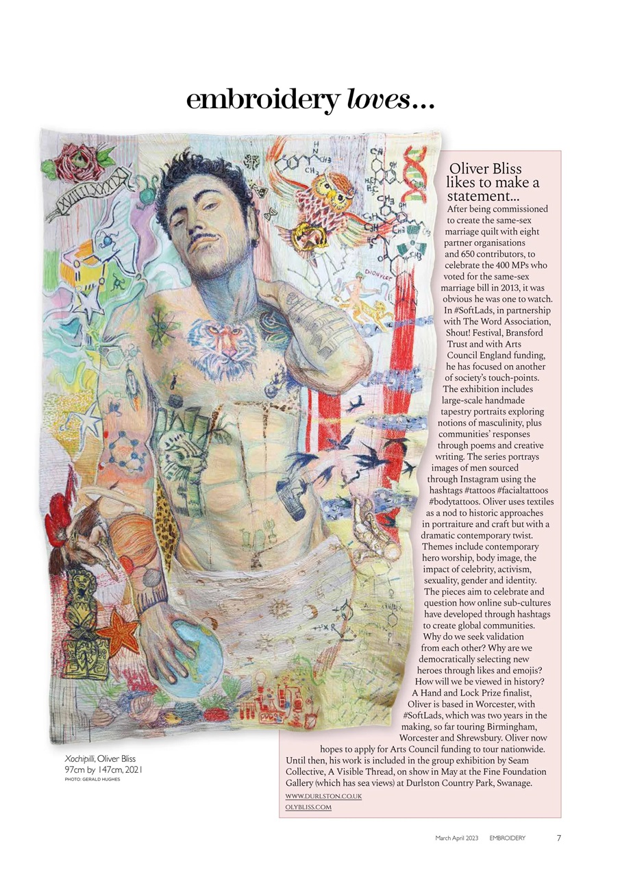 Embroidery Magazine Preview Pages