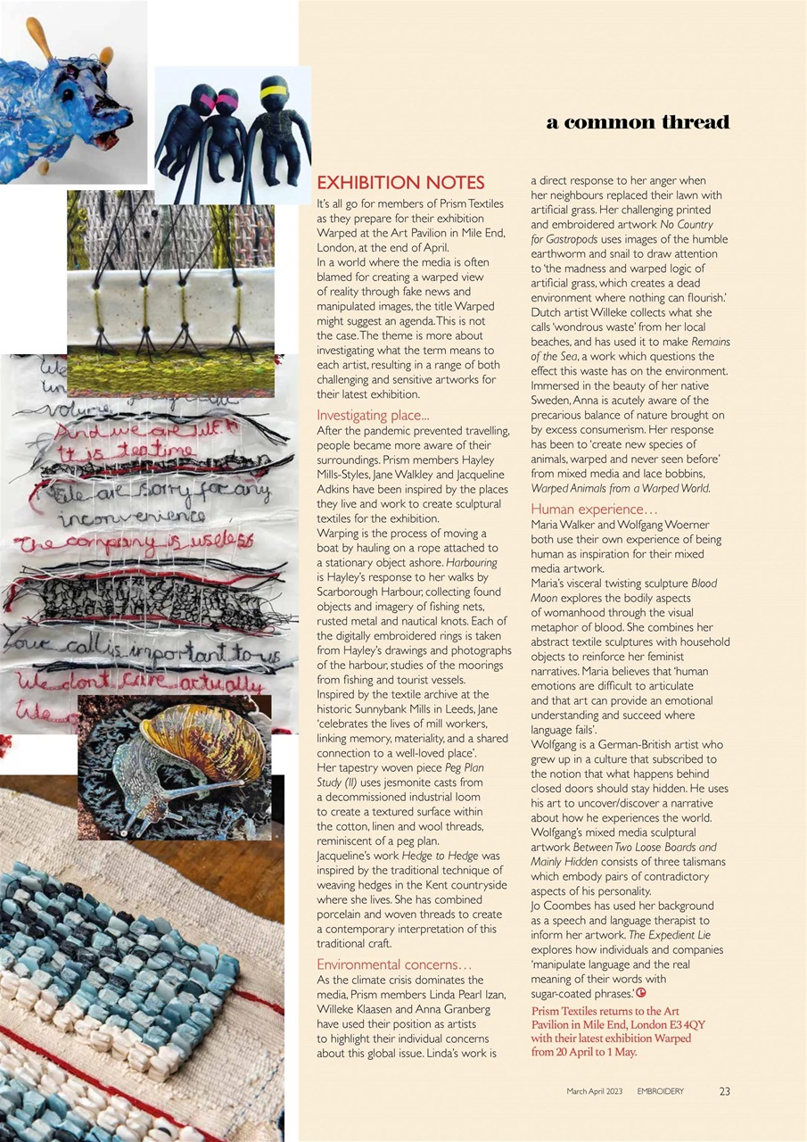 Embroidery Magazine Preview Pages