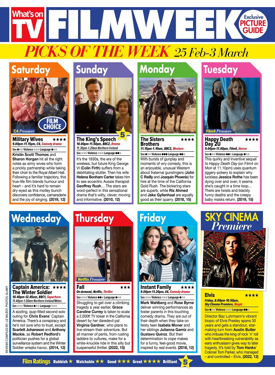What's on TV Preview Pages