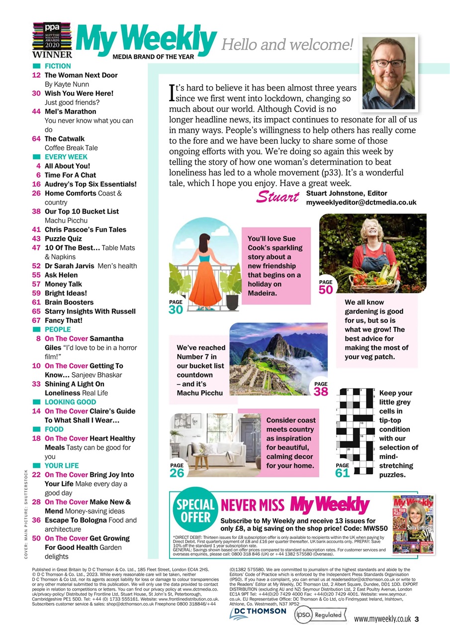 My Weekly Preview Pages