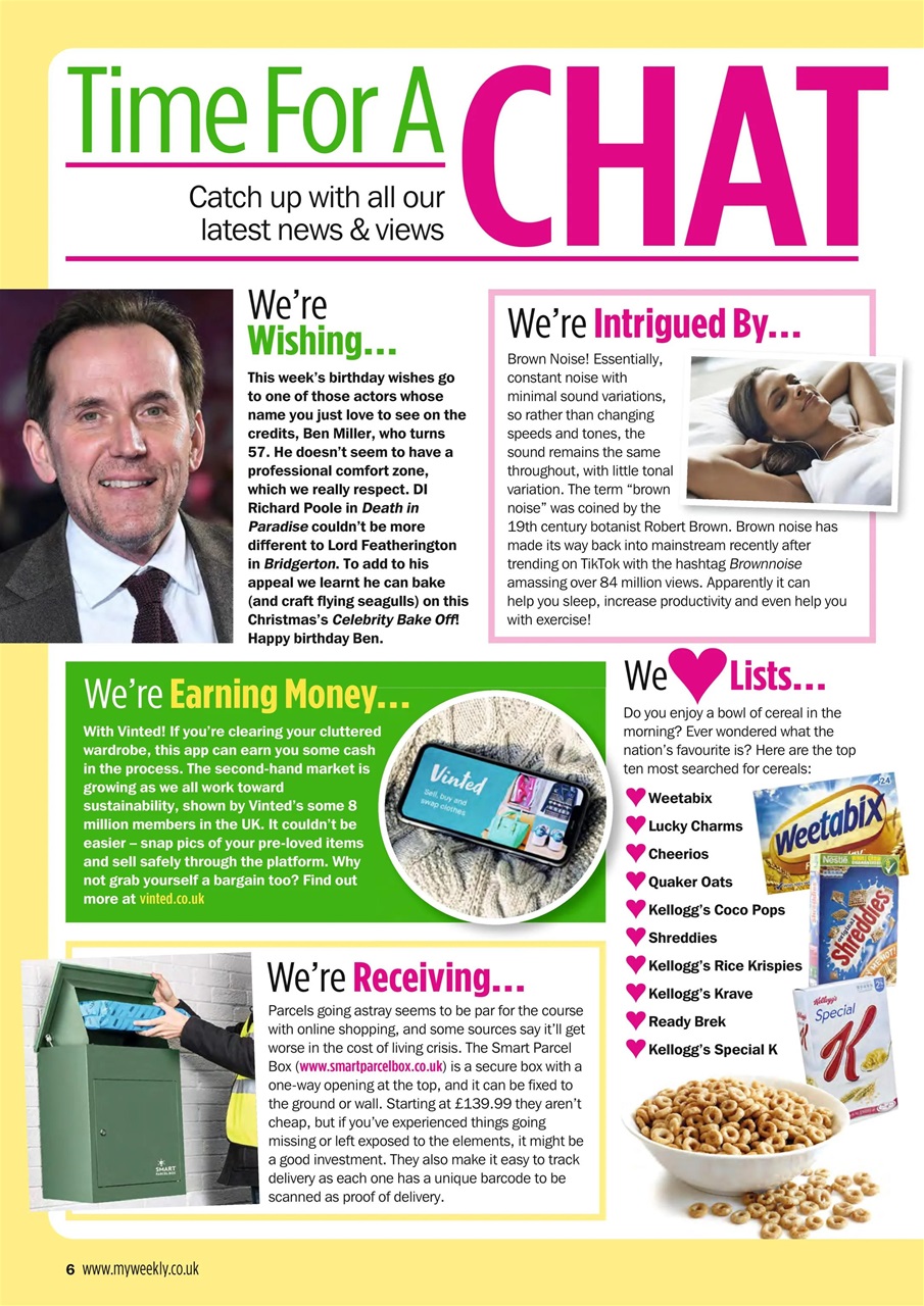 My Weekly Preview Pages