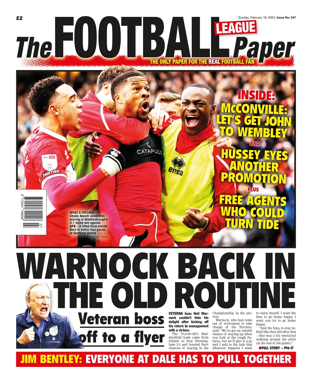 The Football League Paper Preview Pages