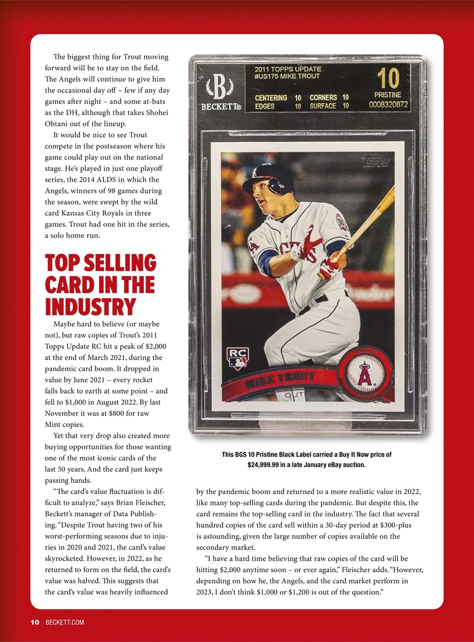 Beckett Baseball Magazine Preview Pages