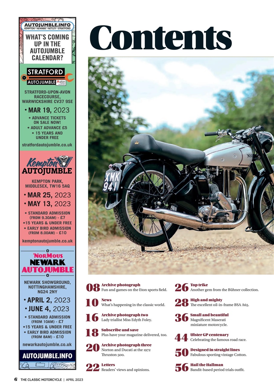 The Classic MotorCycle Preview Pages