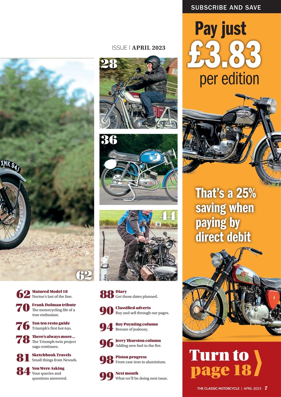 The Classic MotorCycle Preview Pages