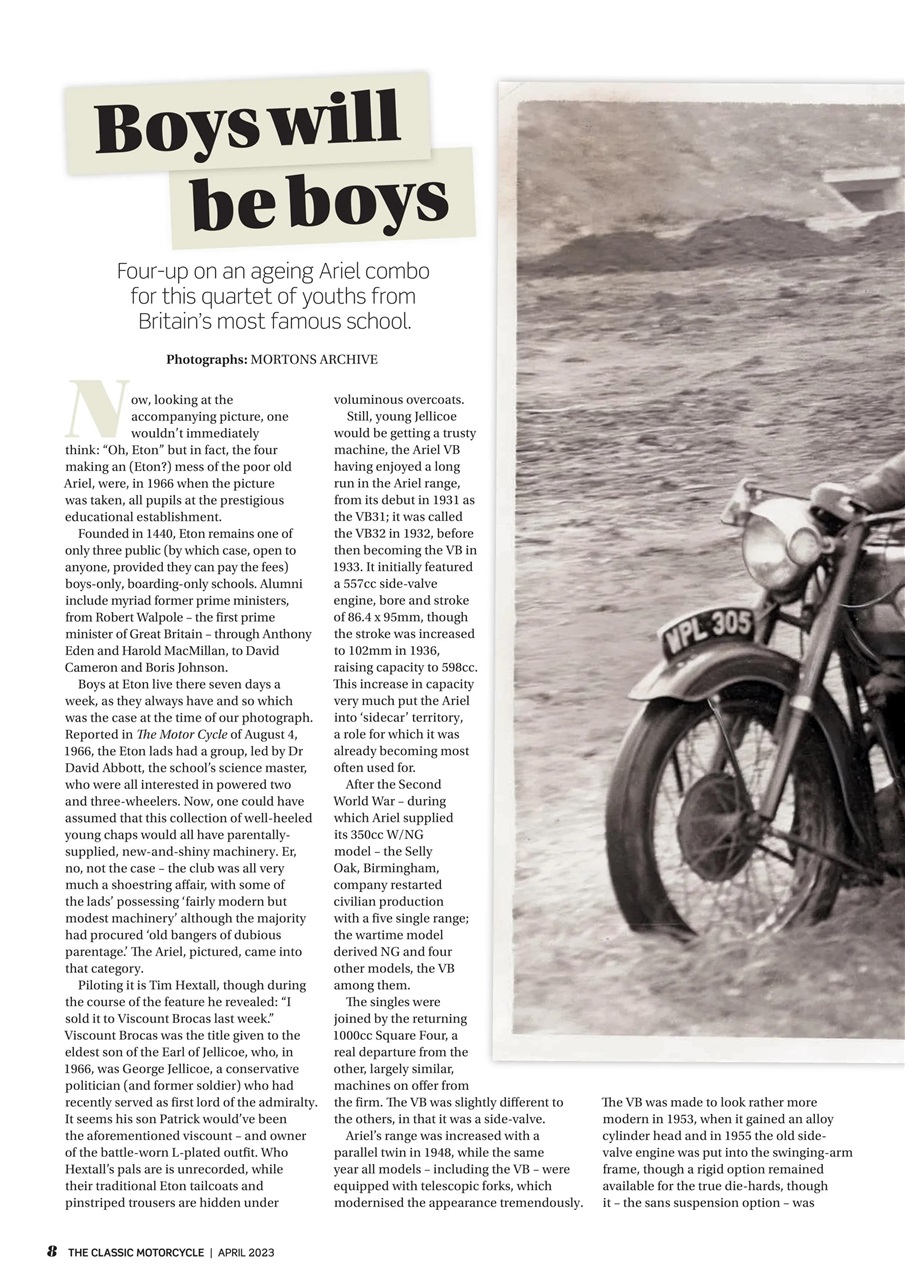 The Classic MotorCycle Preview Pages