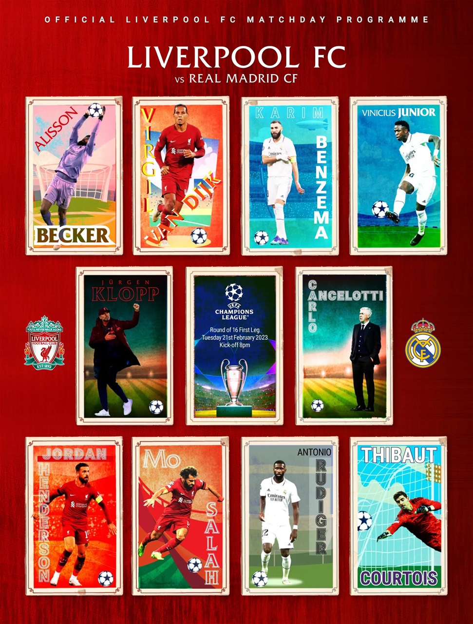 Liverpool FC Programmes Preview Pages
