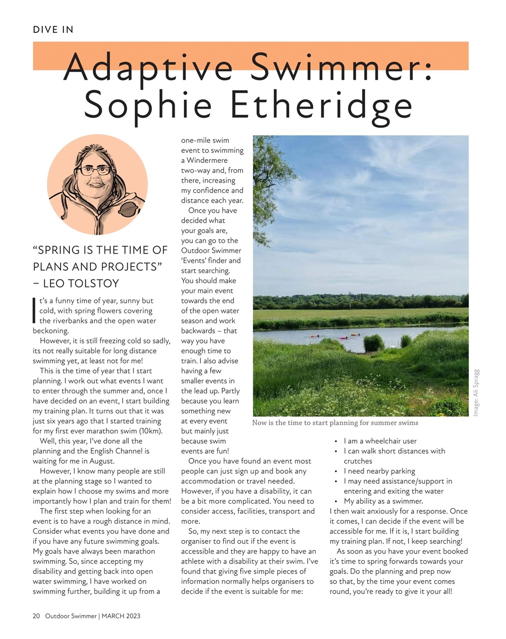Outdoor Swimmer Preview Pages