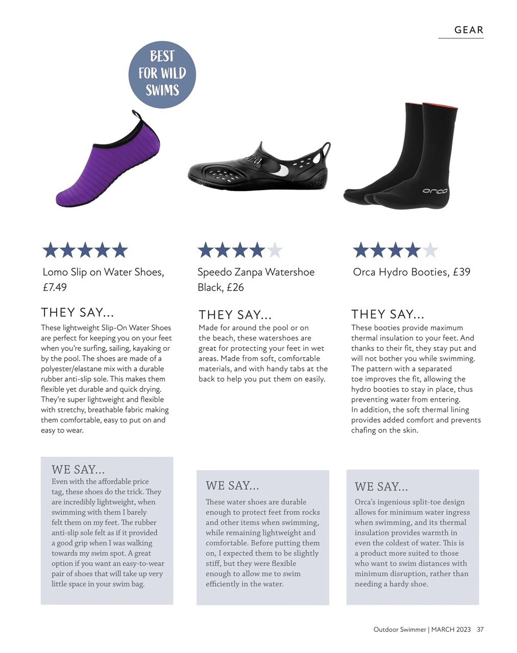Outdoor Swimmer Preview Pages