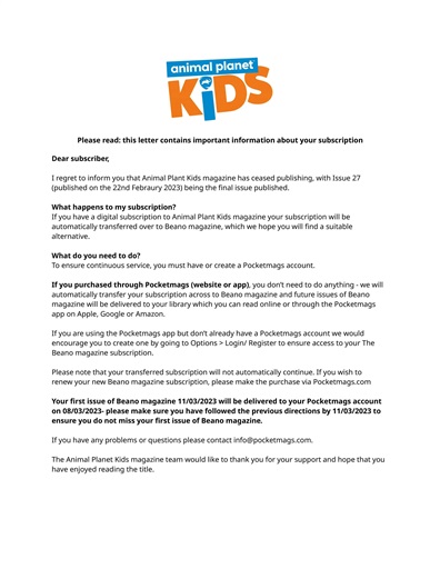 Animal Planet Kids issue 