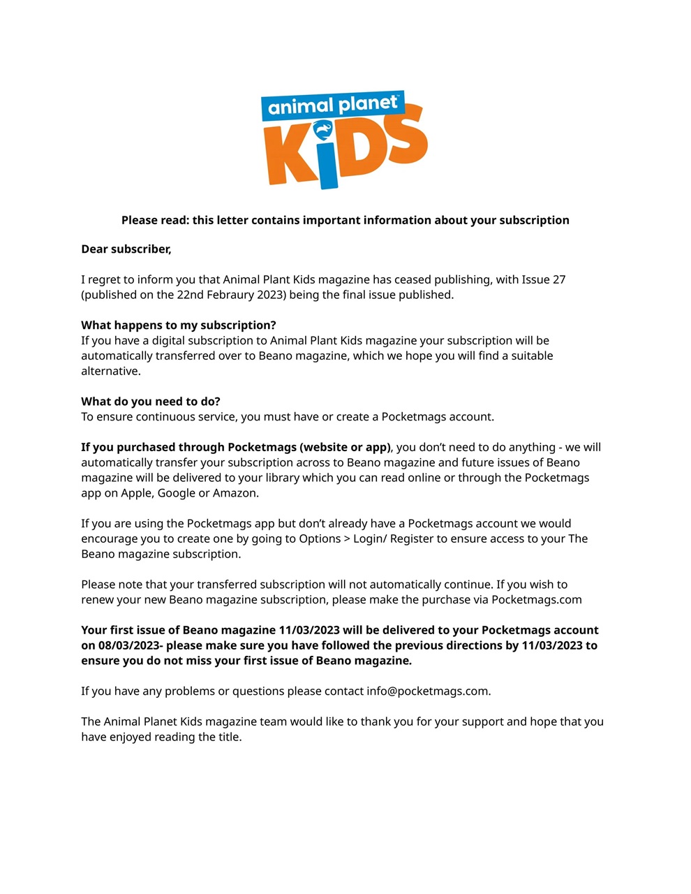 Animal Planet Kids Preview Pages