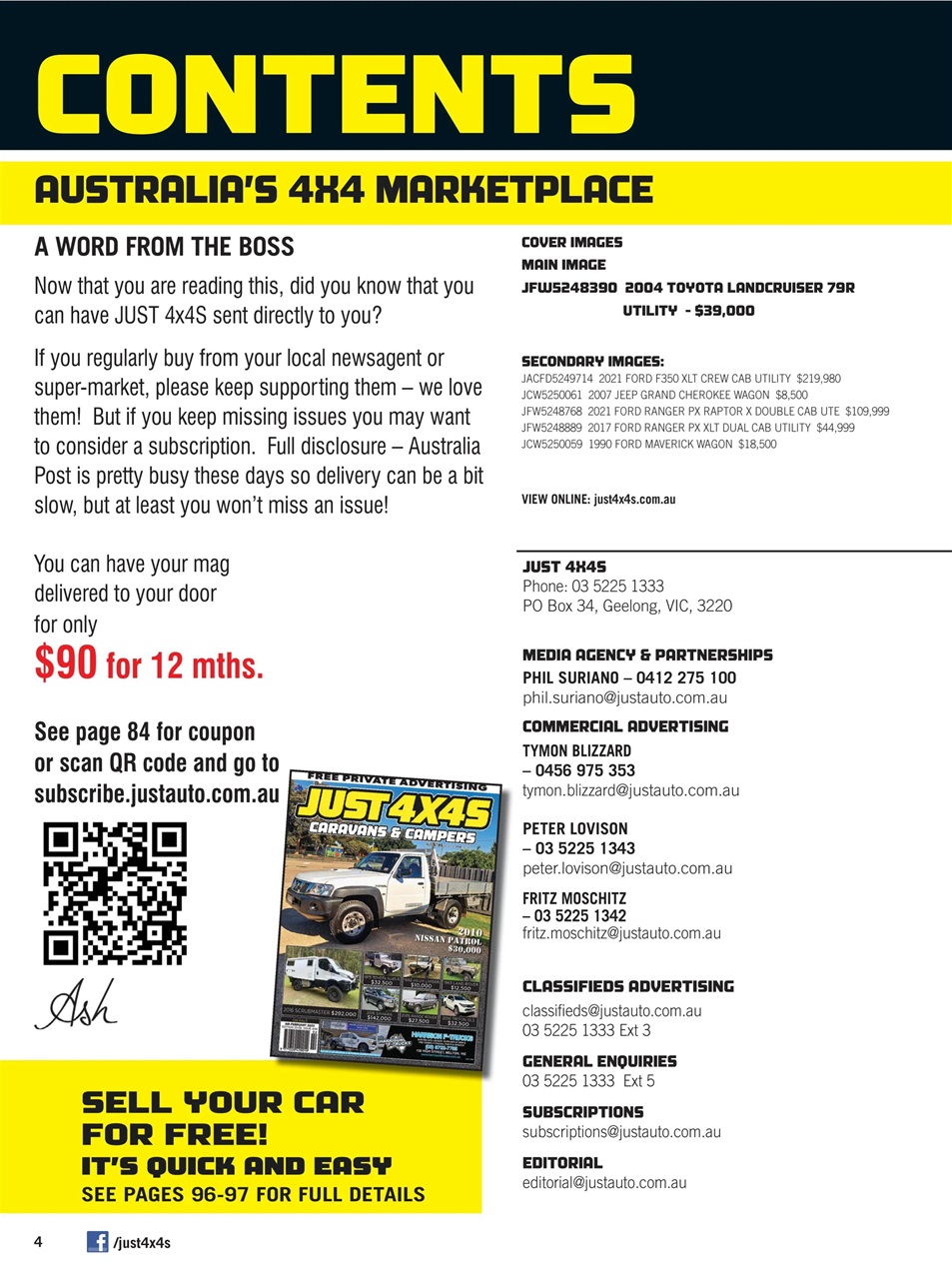 JUST 4X4S Preview Pages