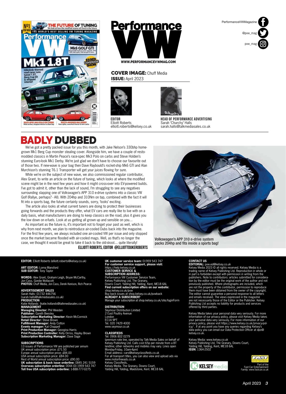 Performance VW Preview Pages