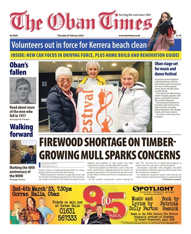 The Oban Times & Lochaber Times issue 23rd February, 2023