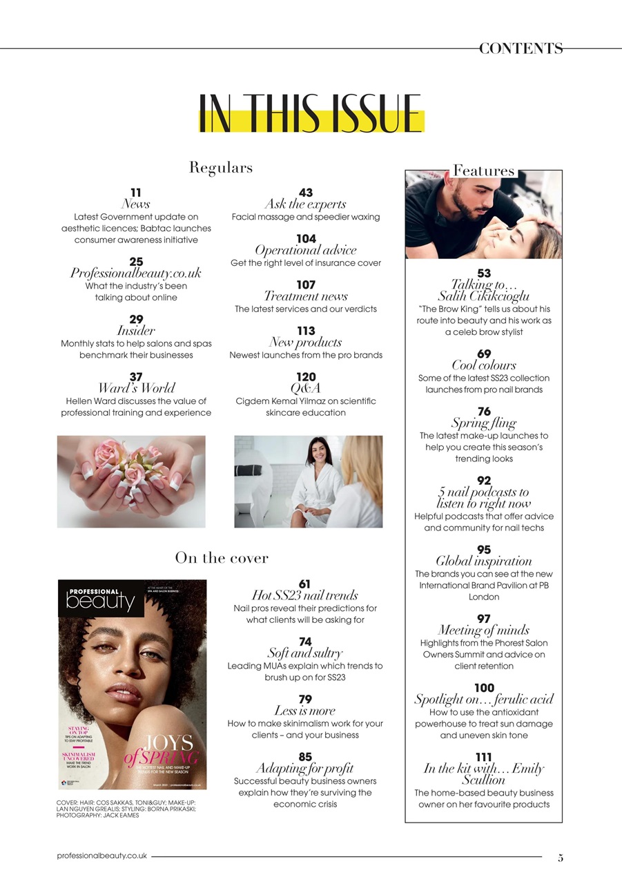 Professional Beauty Preview Pages