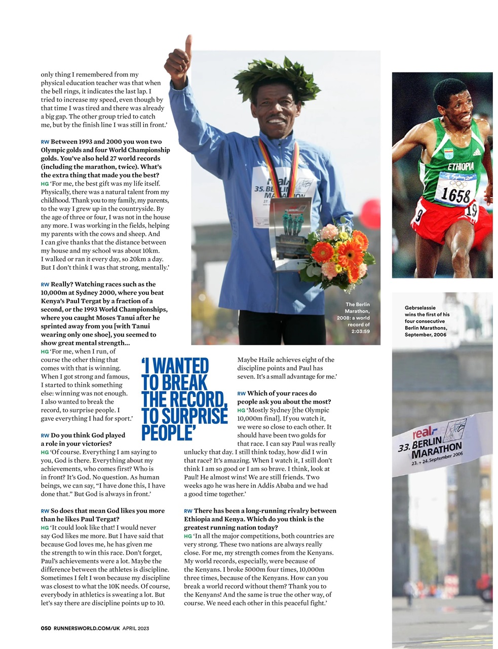 Runner's World Preview Pages