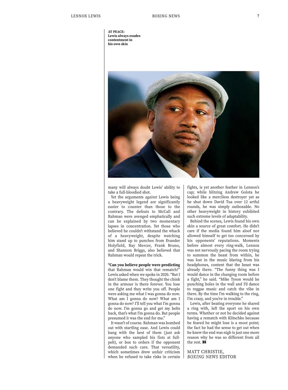 Boxing News Presents Preview Pages