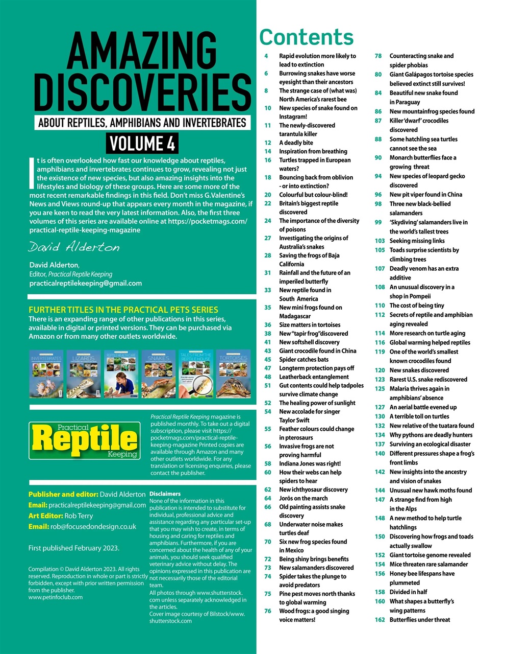 Practical Reptile Keeping Preview Pages