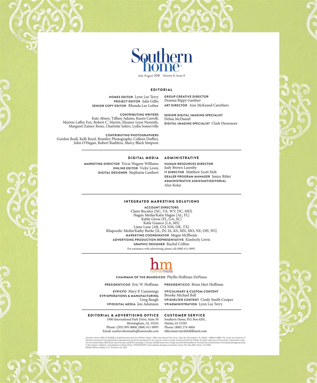 Southern Home Preview Pages