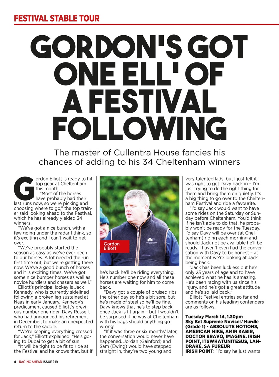 Racing Ahead Preview Pages