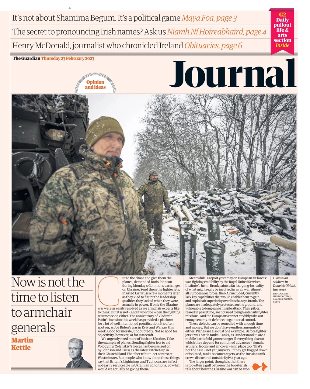 The Guardian Newspaper Preview Pages