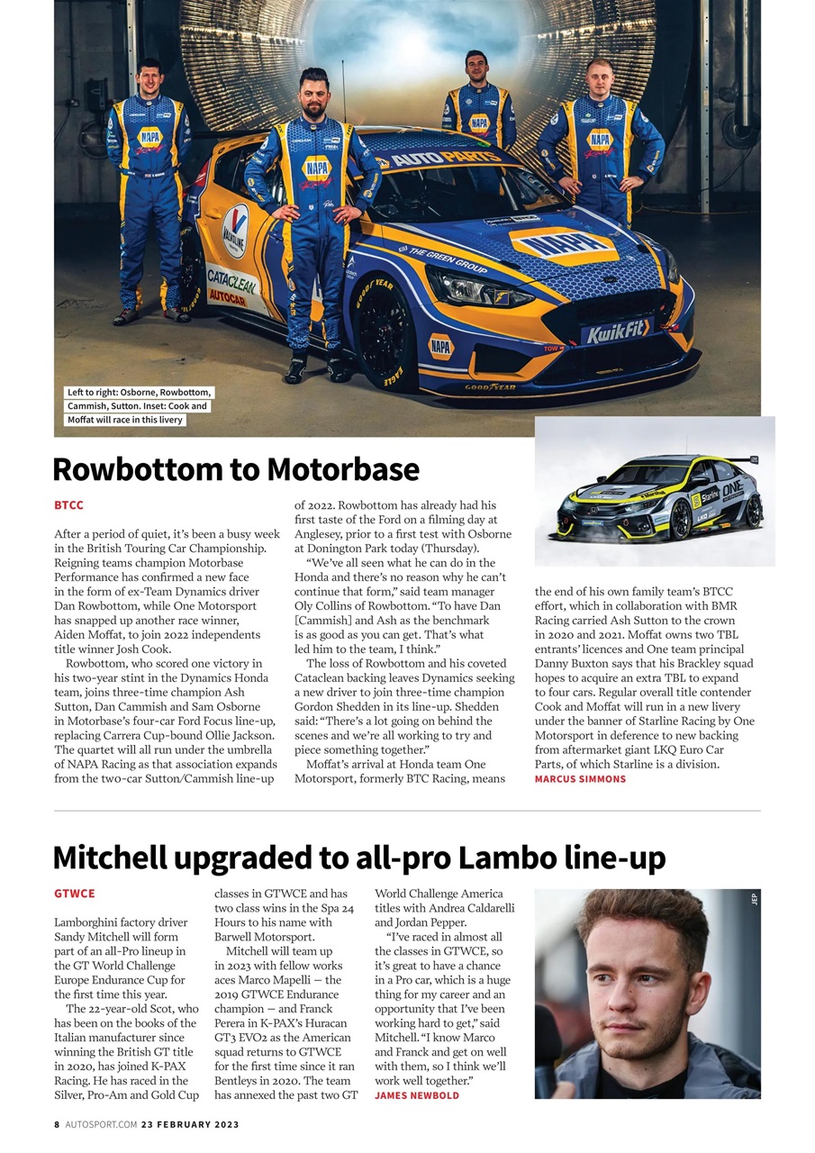 Autosport Preview Pages