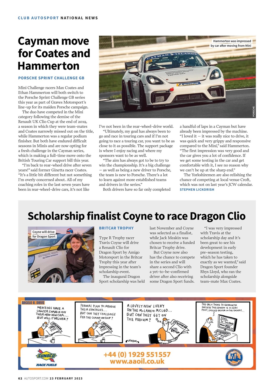 Autosport Preview Pages