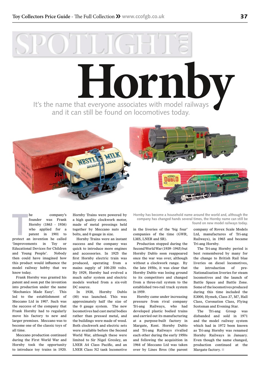 Toy Collectors Price Guide Preview Pages