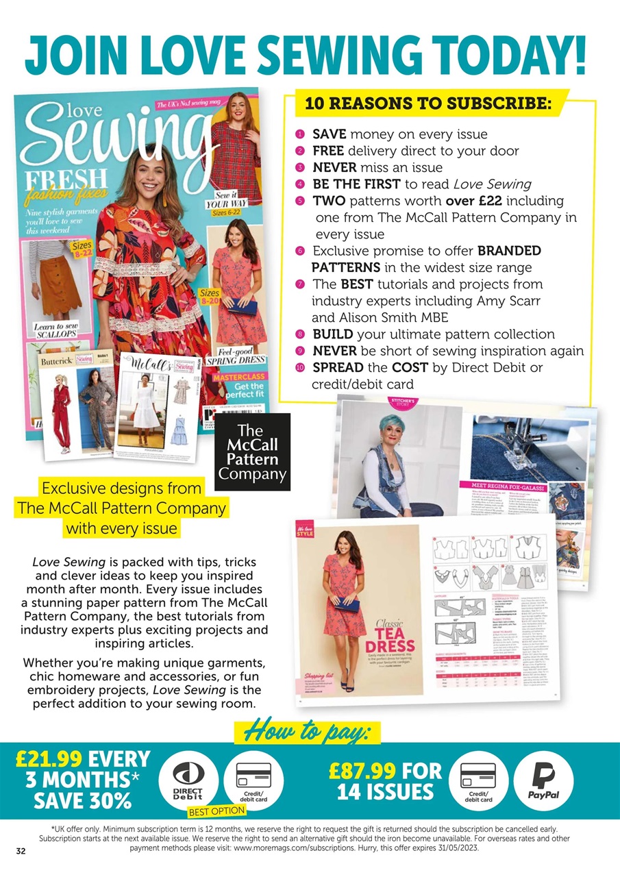 Love Sewing Preview Pages