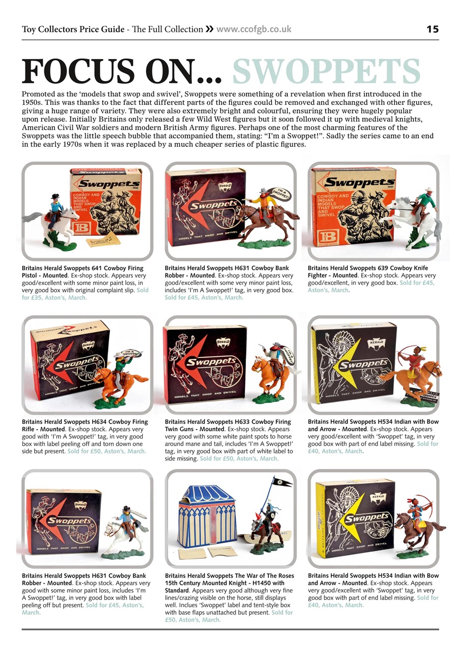 Toy Collectors Price Guide Preview Pages