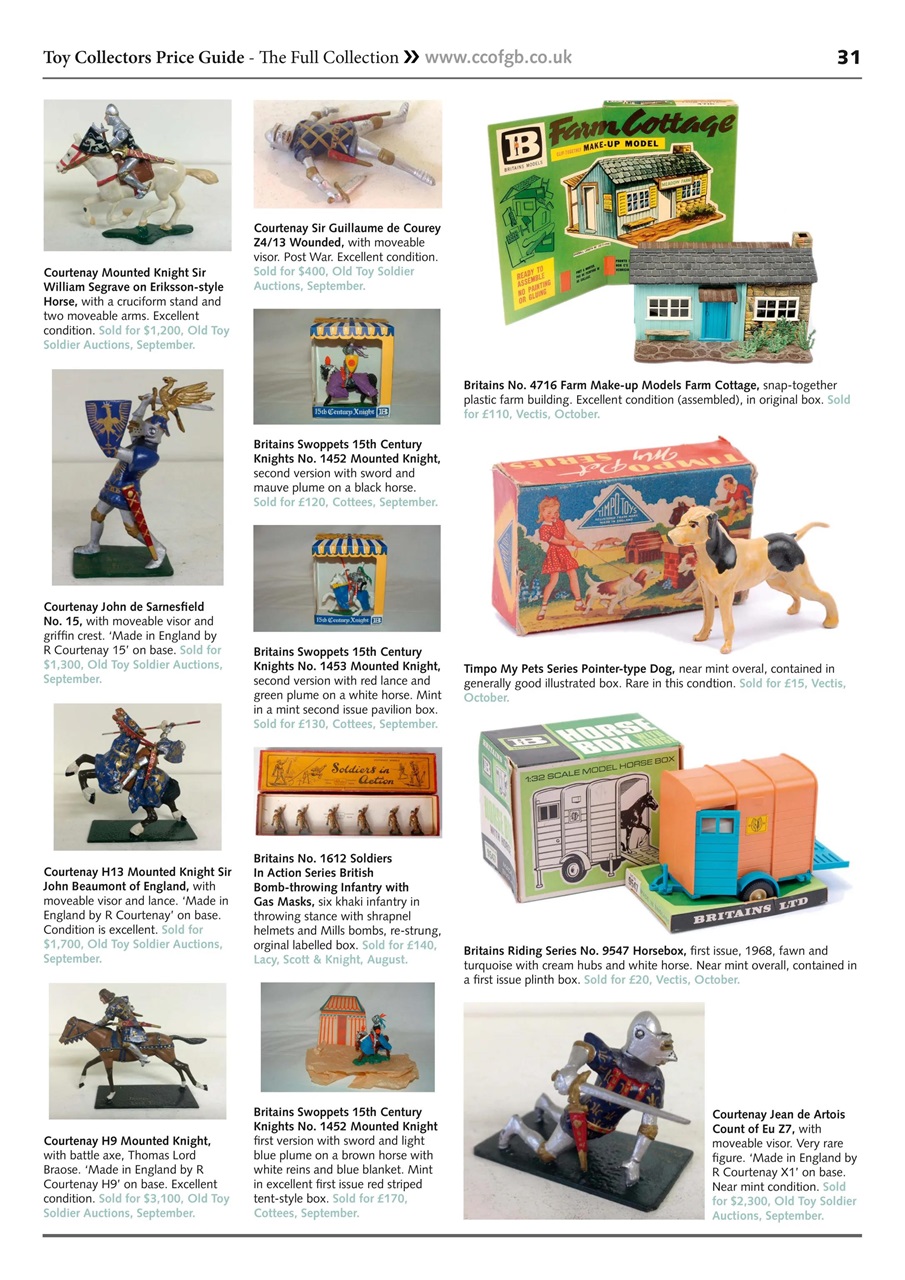 Toy Collectors Price Guide Preview Pages
