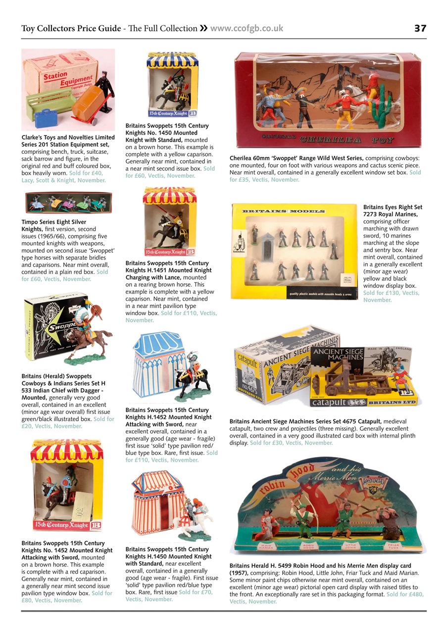 Toy Collectors Price Guide Preview Pages