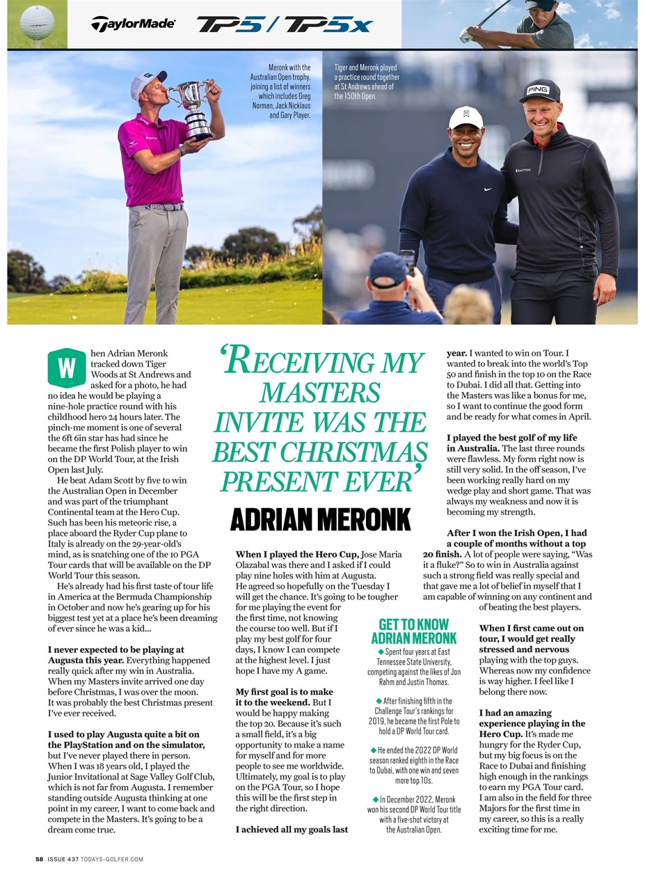 Today's Golfer Preview Pages