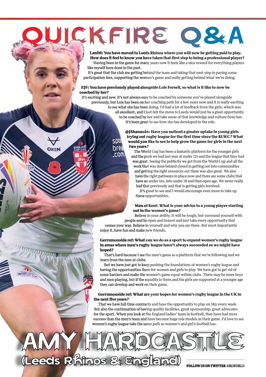 Rugby League World Preview Pages