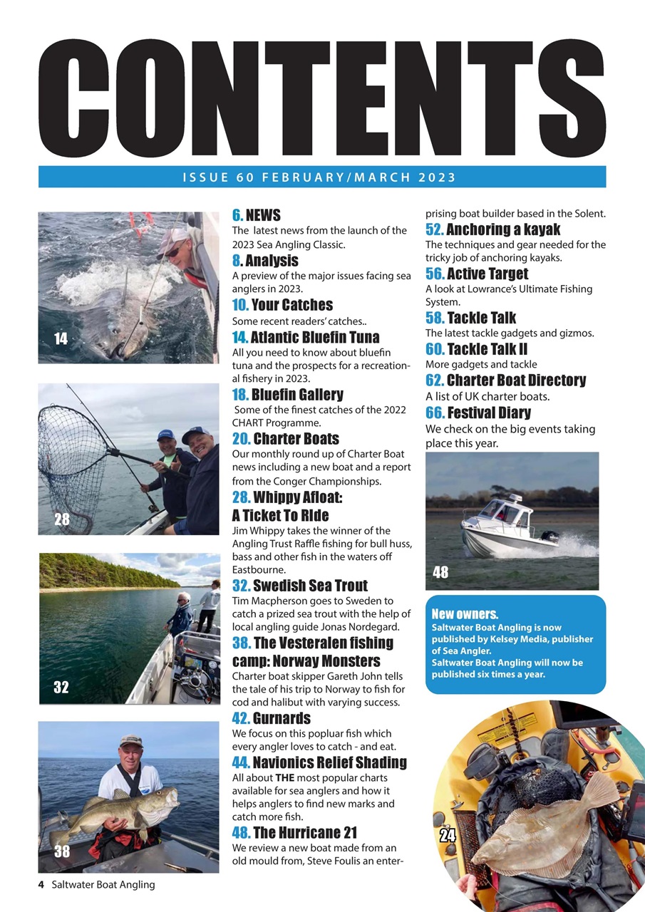 Saltwater Boat Angling Preview Pages