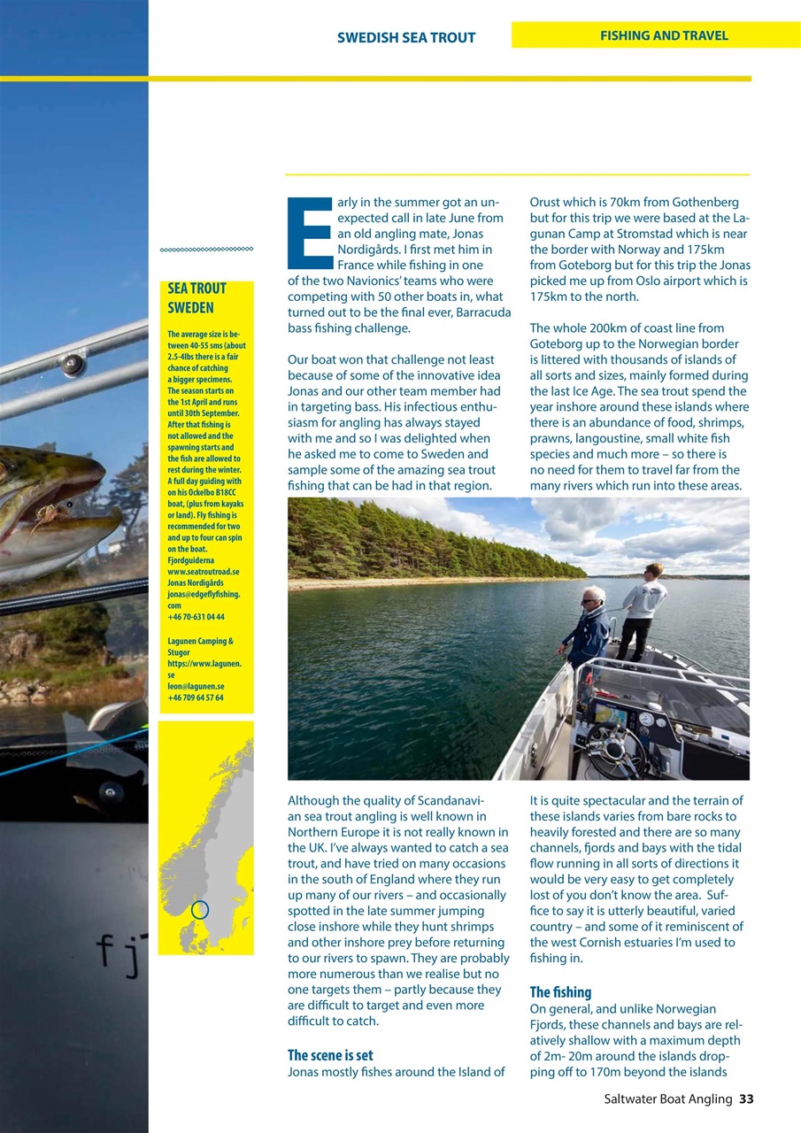 Saltwater Boat Angling Preview Pages