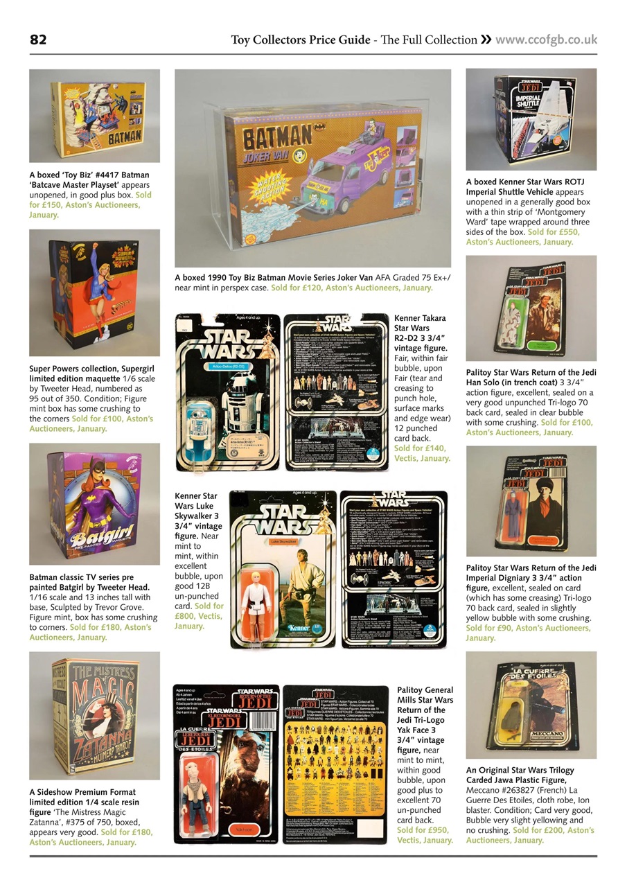 Toy Collectors Price Guide Preview Pages