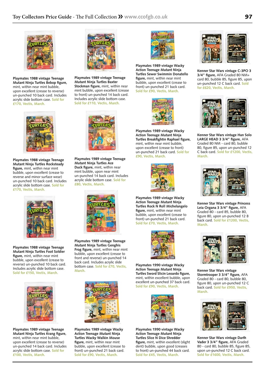 Toy Collectors Price Guide Preview Pages