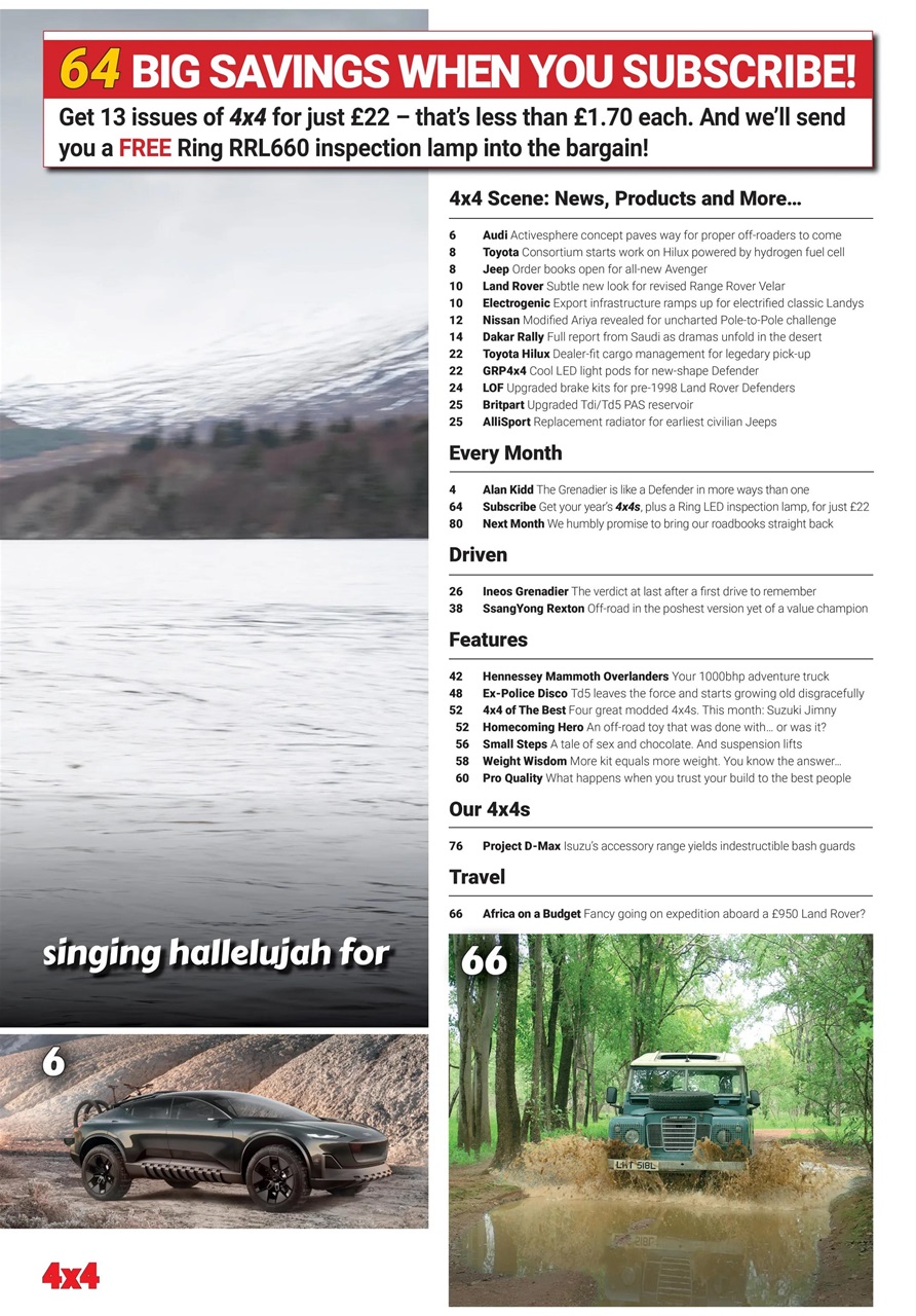 Overlander 4X4 Preview Pages
