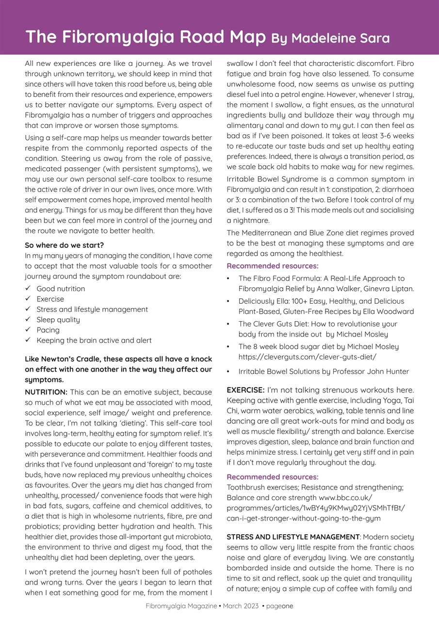 Fibromyalgia Magazine Preview Pages