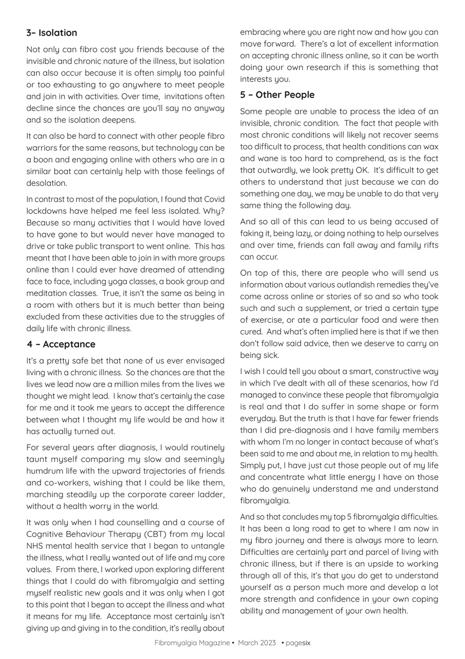 Fibromyalgia Magazine Preview Pages