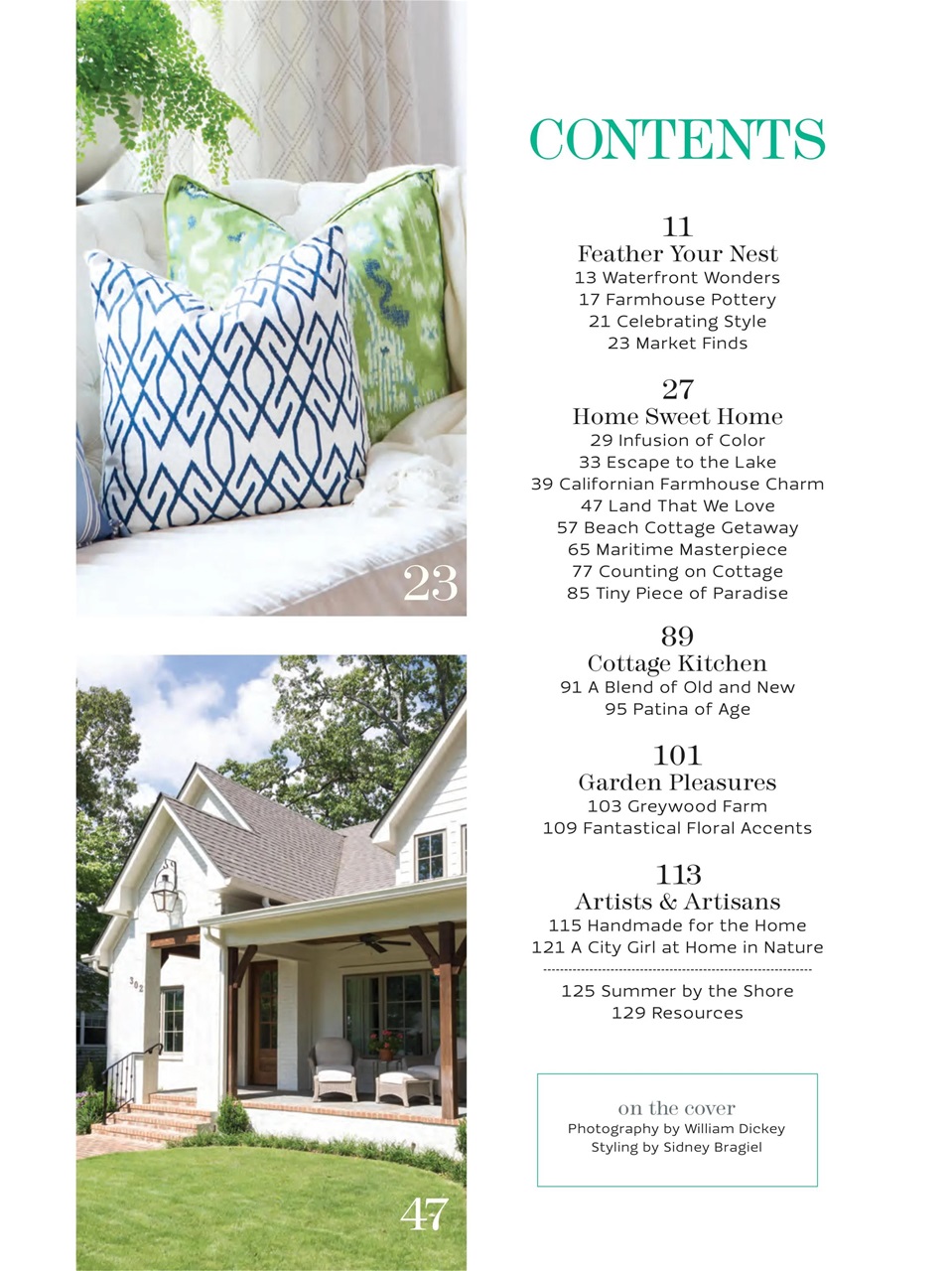 The Cottage Journal Preview Pages