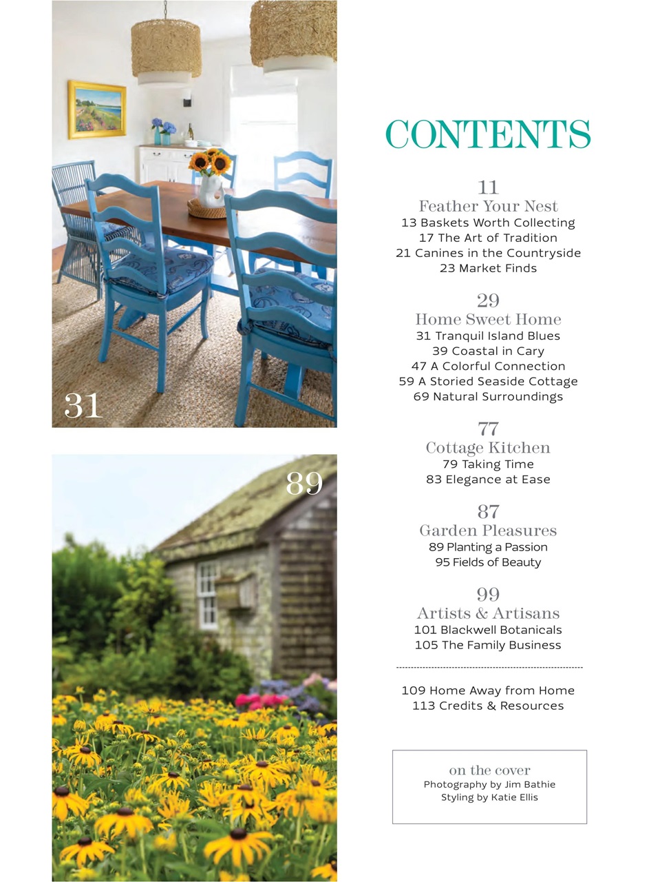 The Cottage Journal Preview Pages
